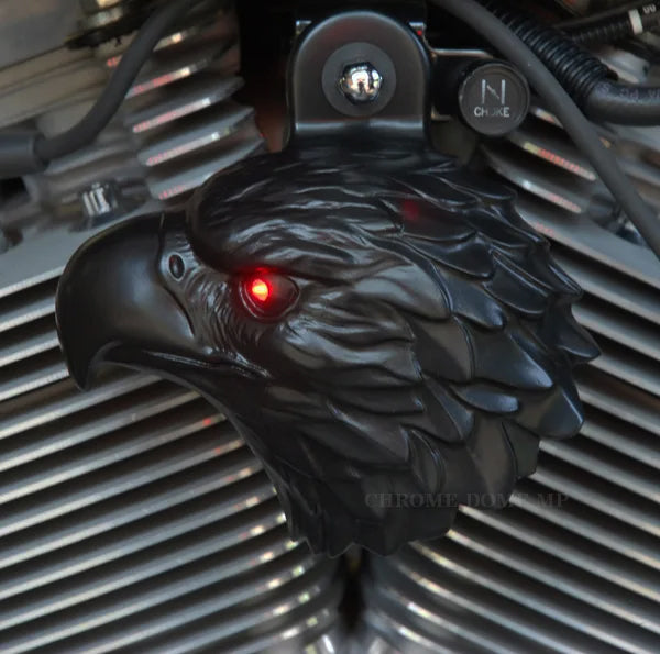 Harley Horn Covers - Bald Eagles with LED