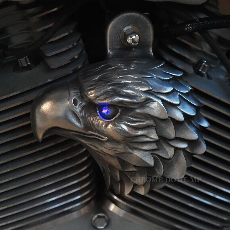 Harley Horn Covers - Bald Eagles with LED