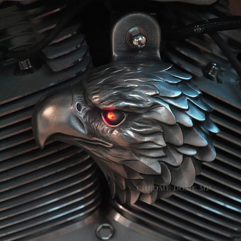 Harley Horn Covers - Bald Eagles with LED