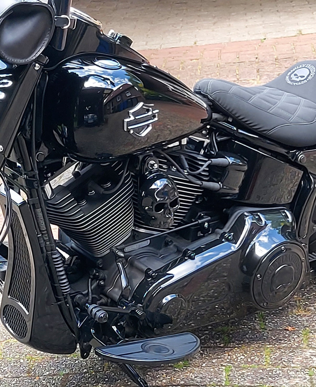 Harley Horn Covers Original Skull