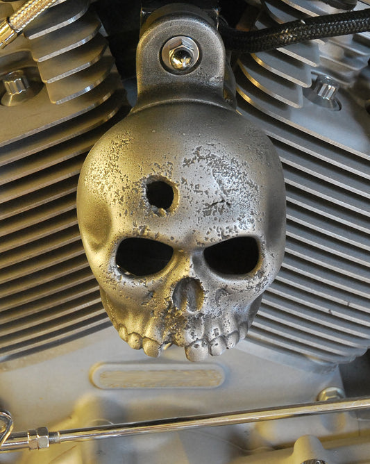 Rotten Kine Skull Harley Horn Cover #12