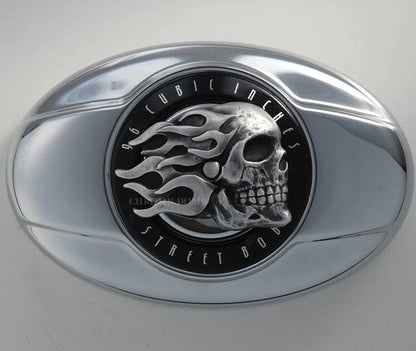 Air cleaner insert Twin Cam - Flaming Skull