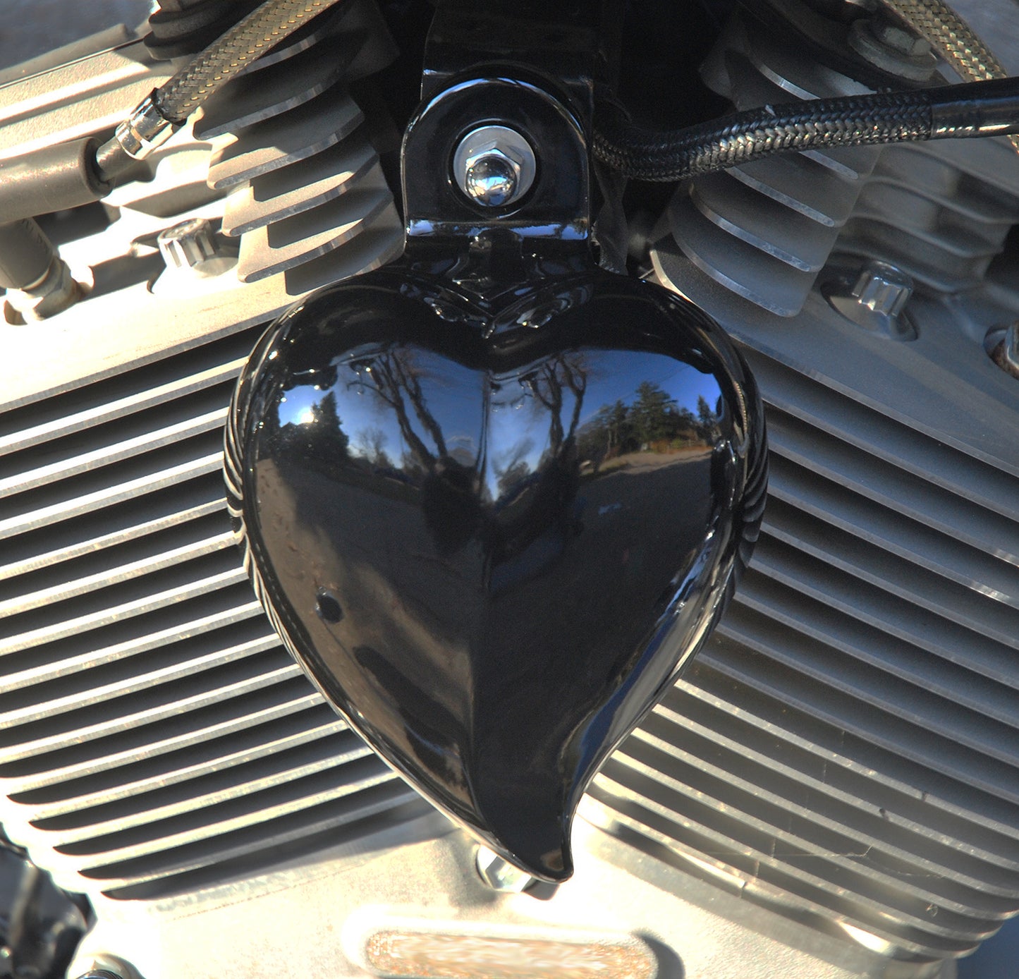 Harley Horn Covers Heart Shaped