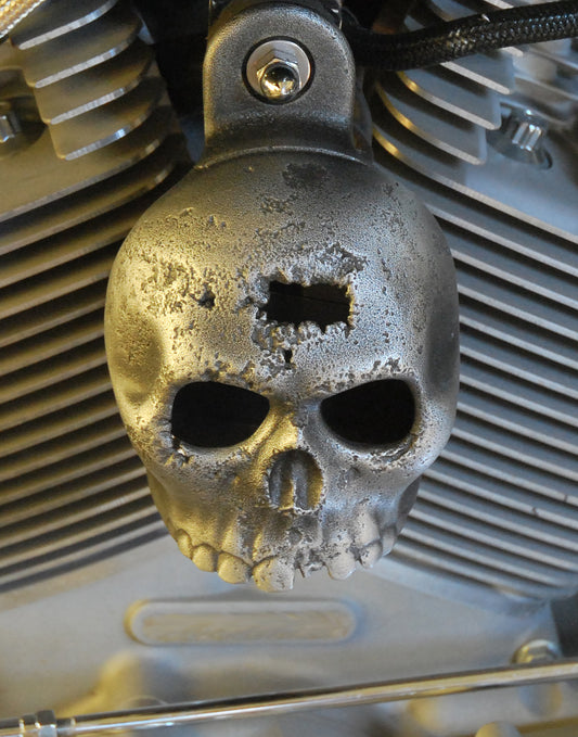 Rotten Kine Skull Harley Horn Cover #16