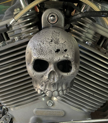 Rotten Kine Skull Harley Horn cover