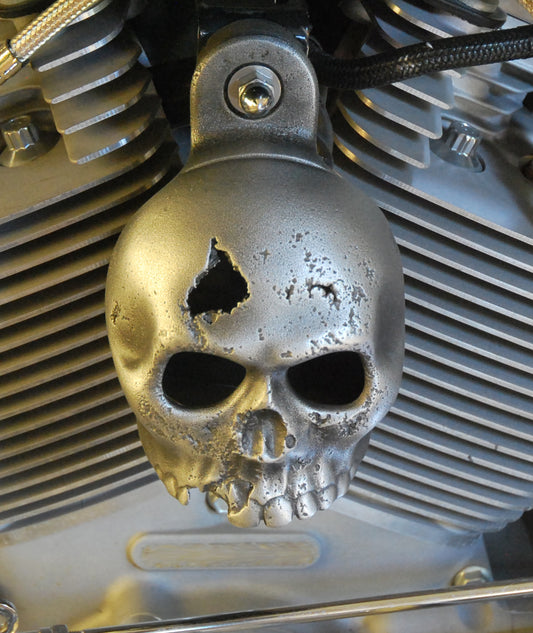 Rotten Kine Skull Harley Horn Cover #15