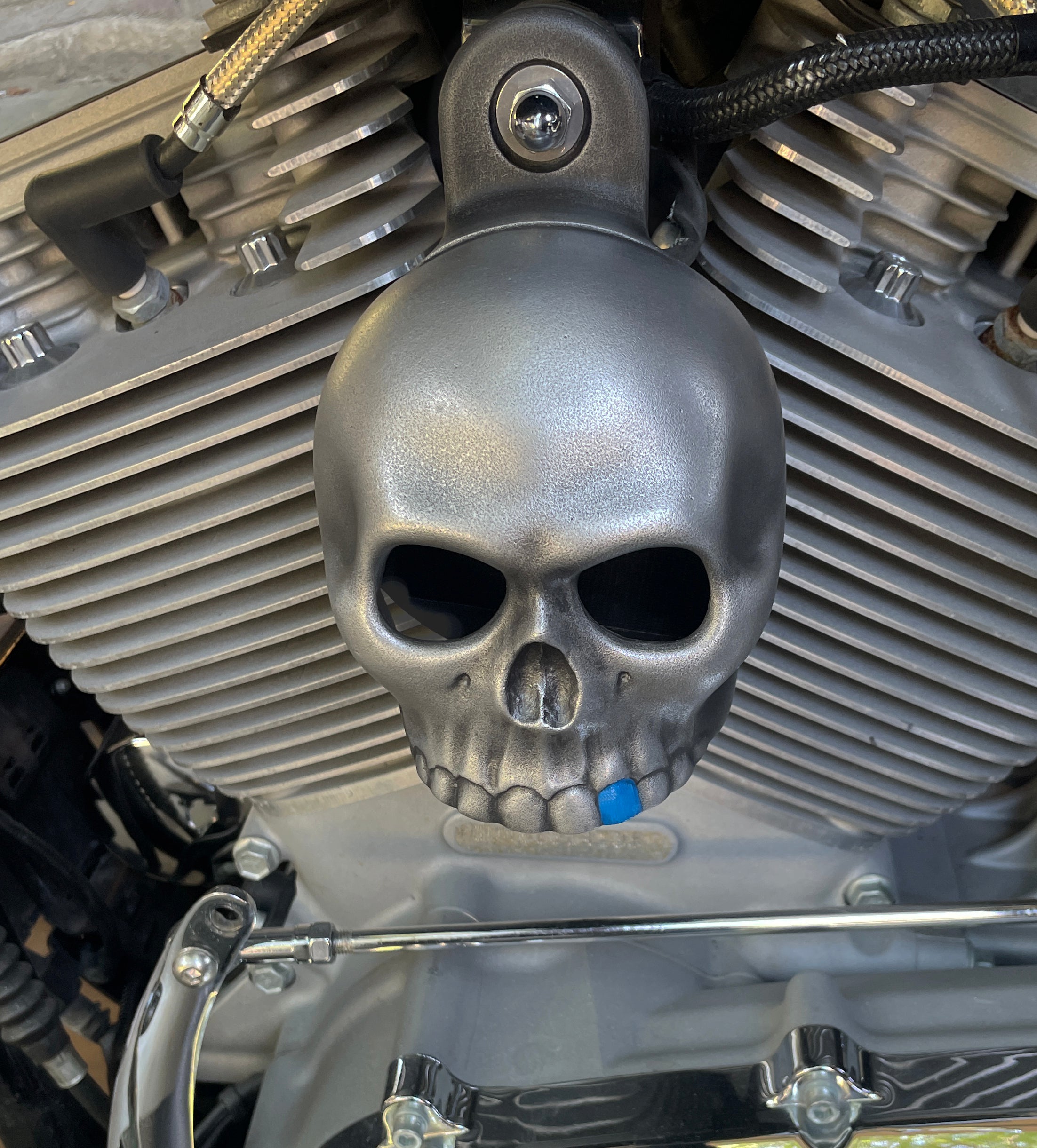 Chrome Eagle Head Horn Cover For Harley Davidson (92-20) & V-Rod W/ Side Mount