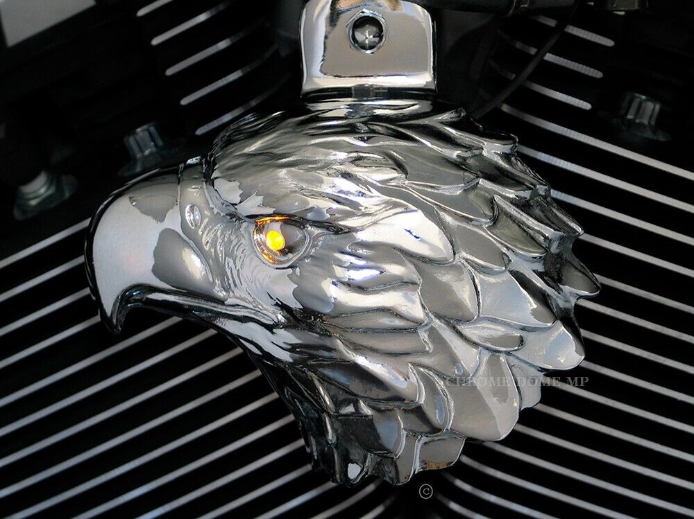Harley Horn Covers - Bald Eagles with LED