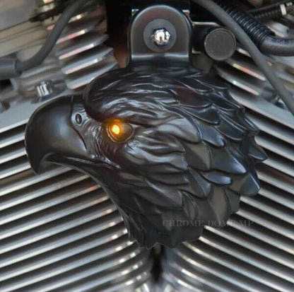 Harley Horn Covers - Bald Eagles with LED