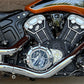 Indian Scout Medicine Wheel Derby Cover Polished